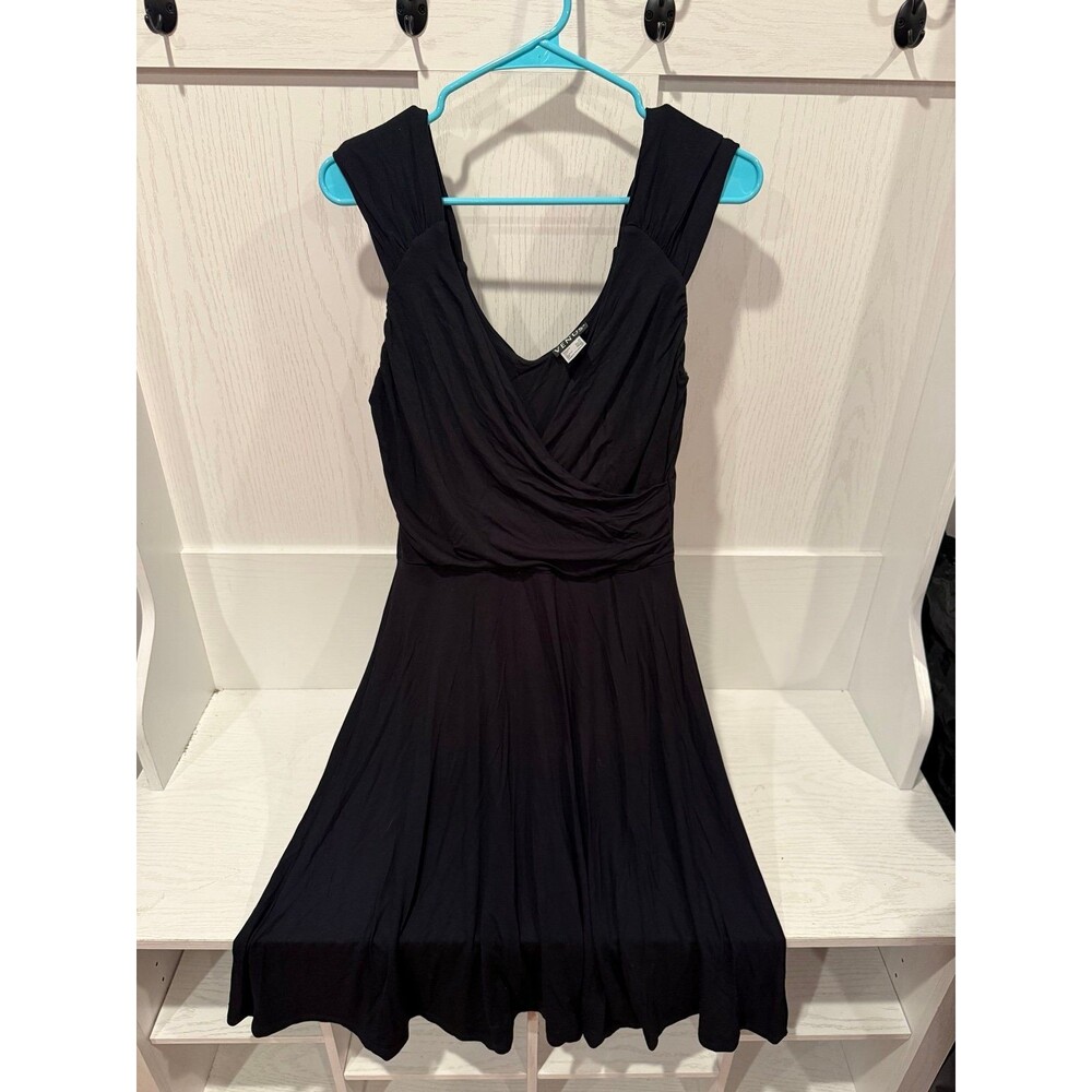Venus black midi dress size medium